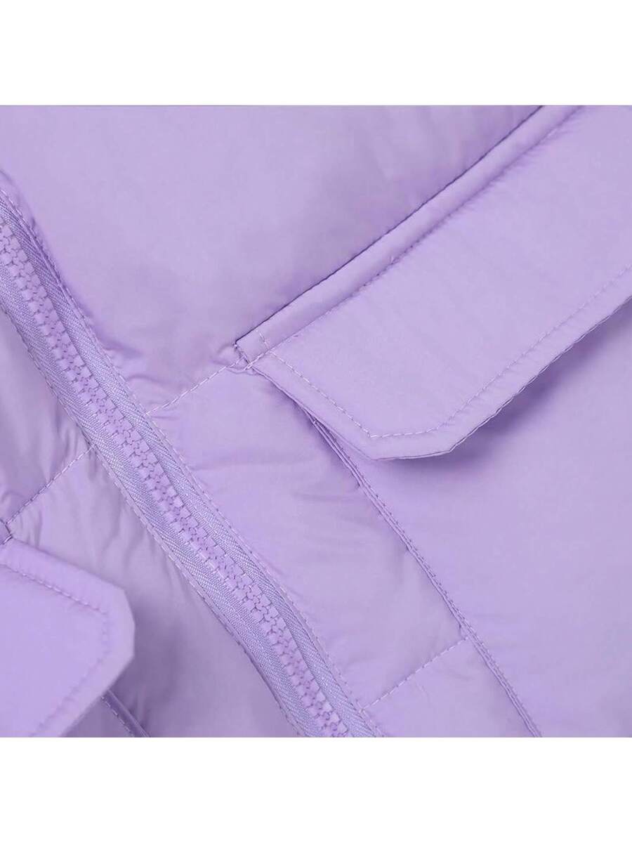2025 New Model Kids Boy Girl Puffer Jacket Coat Hood Mid Length Light Weight Warm Insulated Padded Winter Outwear