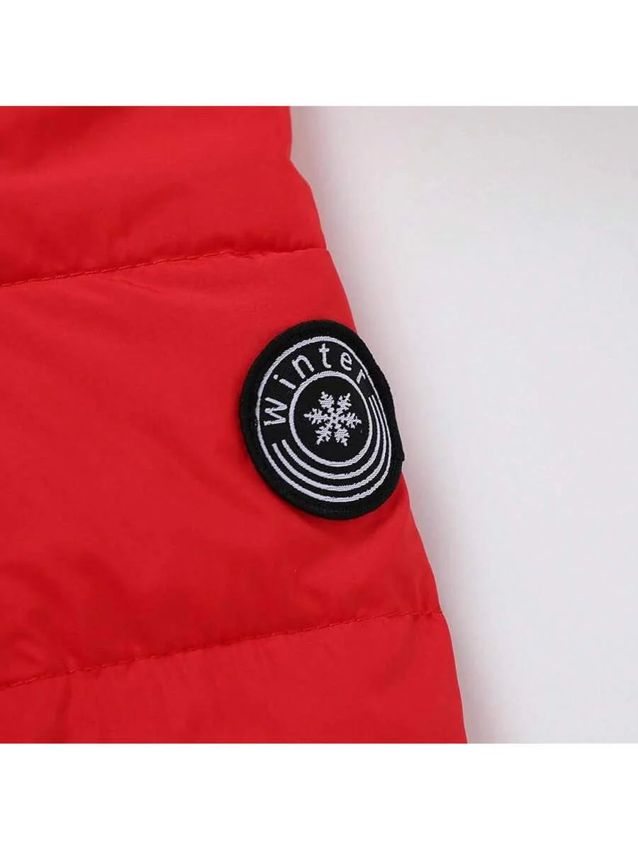 2025 New Model Kids Boy Girl Puffer Jacket Coat Hood Mid Length Light Weight Warm Insulated Padded Winter Outwear