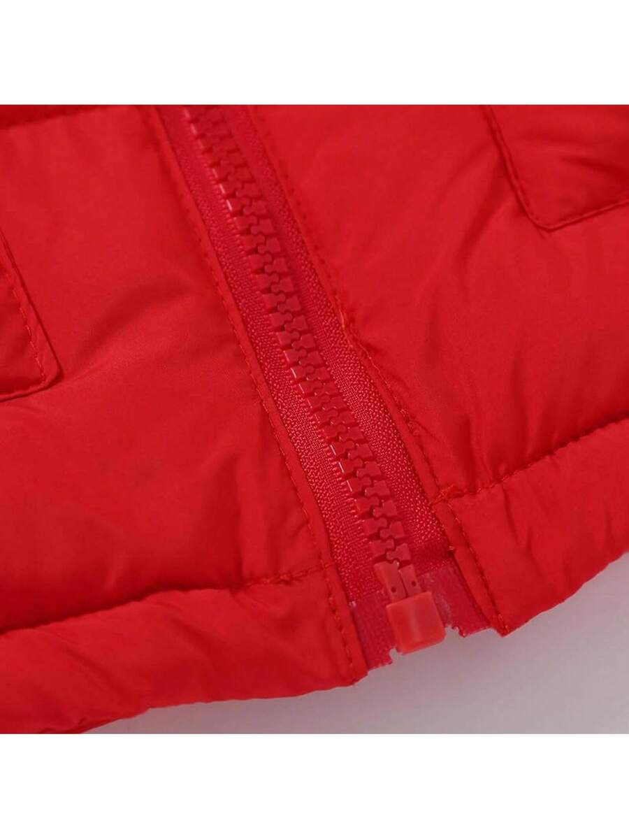 2025 New Model Kids Boy Girl Puffer Jacket Coat Hood Mid Length Light Weight Warm Insulated Padded Winter Outwear