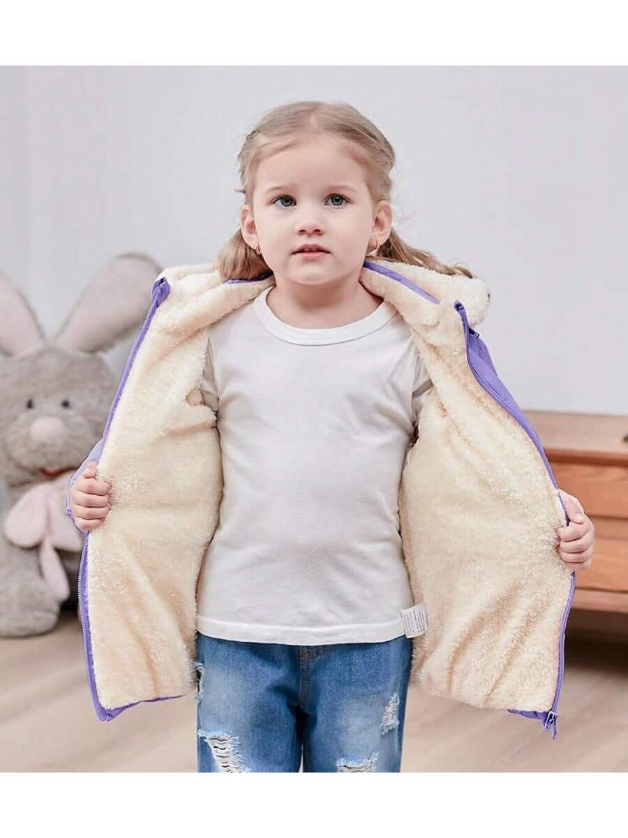 2025 New Model 1-6T Baby Girl Boy Winter Fleece Coats Toddler Warm Puffer Jackets Kids Down Alternative Outerwear
