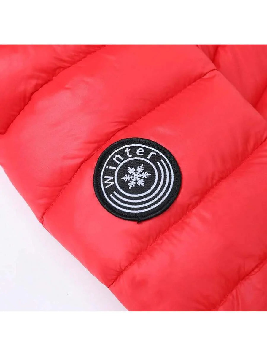 2025 New Model Kids Boy Girl Puffer Jacket Coat Hood Mid Length Light Weight Warm Insulated Padded Classic Solid Winter Outwear