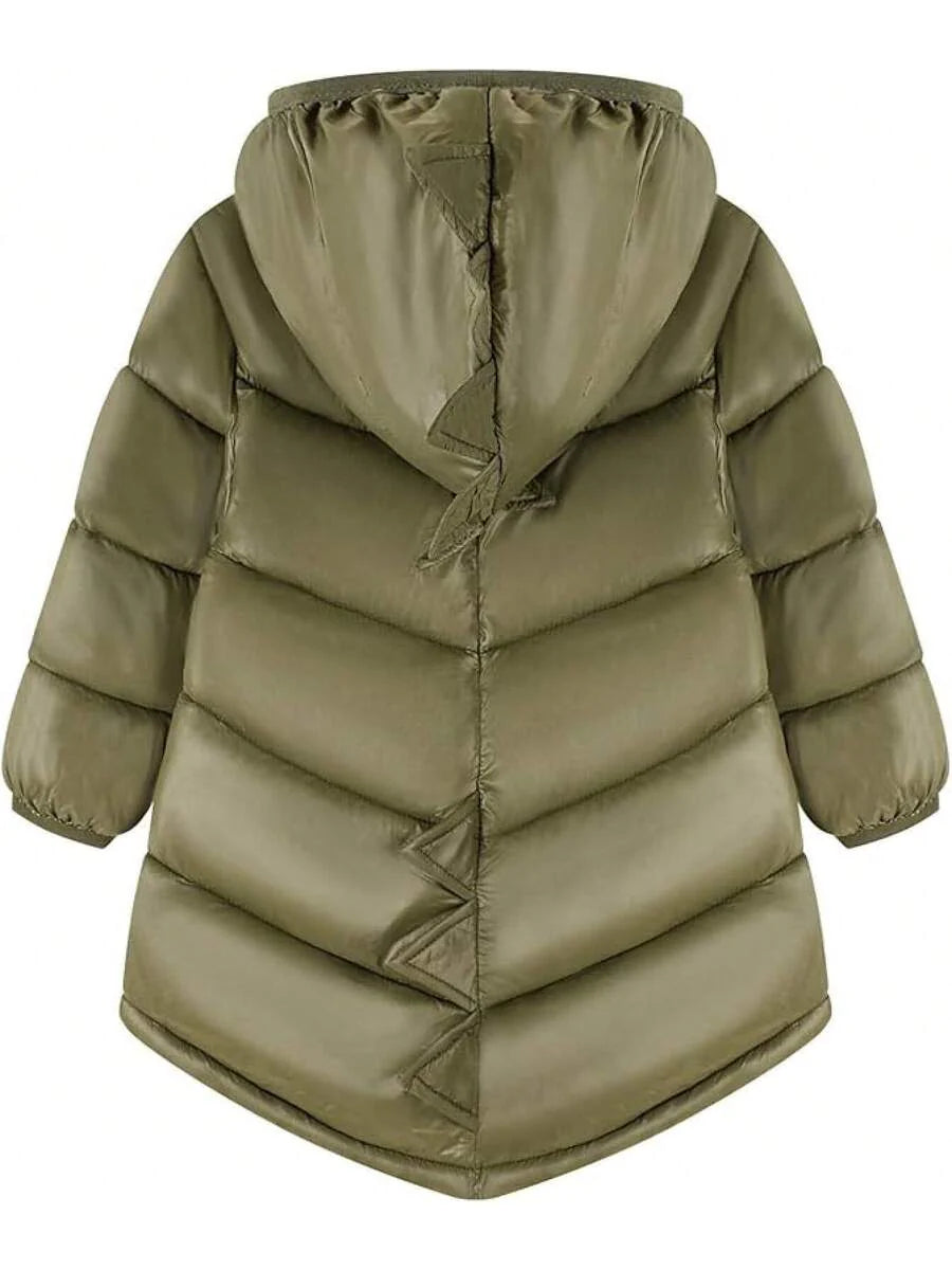 2025 New Model Baby Toddler Boy Girl Winter Dinosaur Hooded Puffer Jackets Coats Warm Zip-UP Padded Outerwear