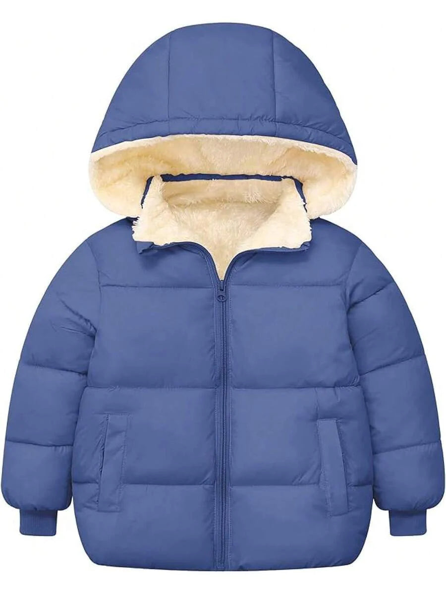 2025 New Model 1-6T Baby Girl Boy Winter Fleece Coats Toddler Warm Puffer Jackets Kids Down Alternative Outerwear