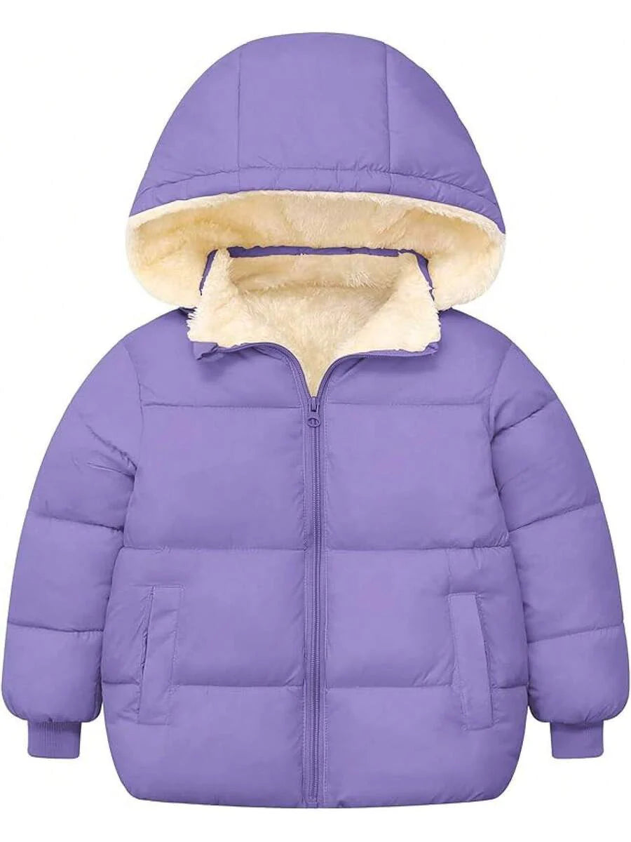 2025 New Model 1-6T Baby Girl Boy Winter Fleece Coats Toddler Warm Puffer Jackets Kids Down Alternative Outerwear