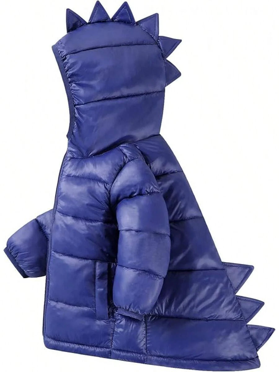2025 New Model Baby Toddler Boy Girl Winter Dinosaur Hooded Puffer Jackets Coats Warm Zip-UP Padded Outerwear