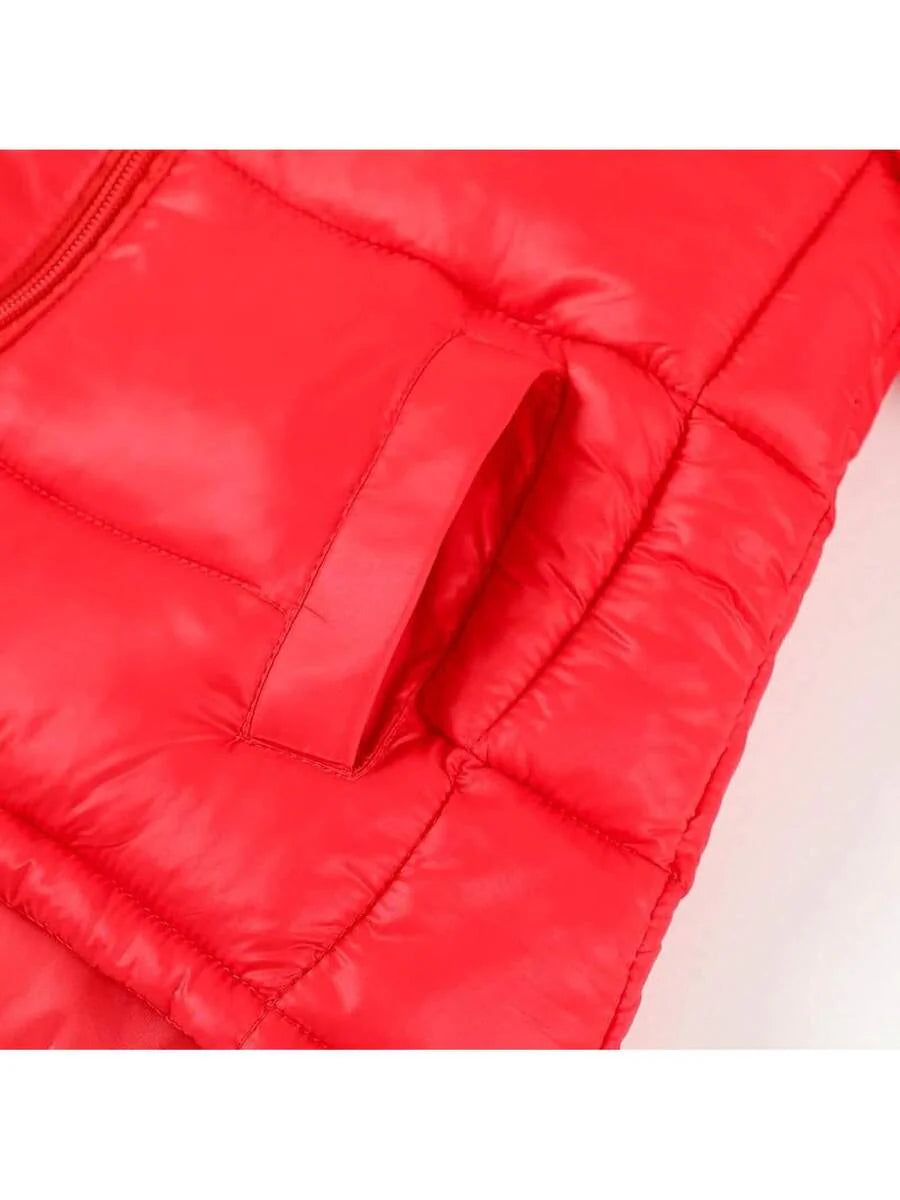 2025 New Model Baby Toddler Boy Girl Winter Dinosaur Hooded Puffer Jackets Coats Warm Zip-UP Padded Outerwear