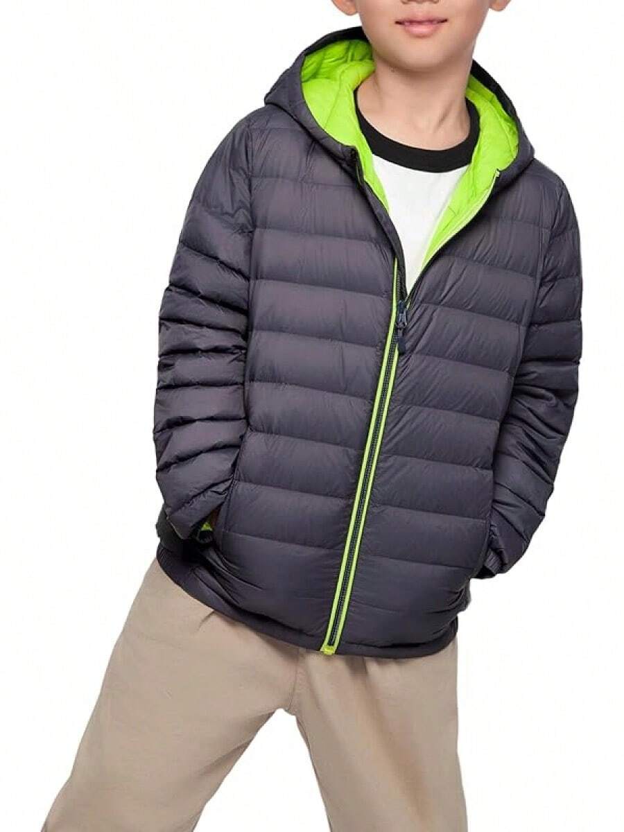 2025 New Model Boys' Ultra Lightweight Packable Down Puffer Jacket Coat