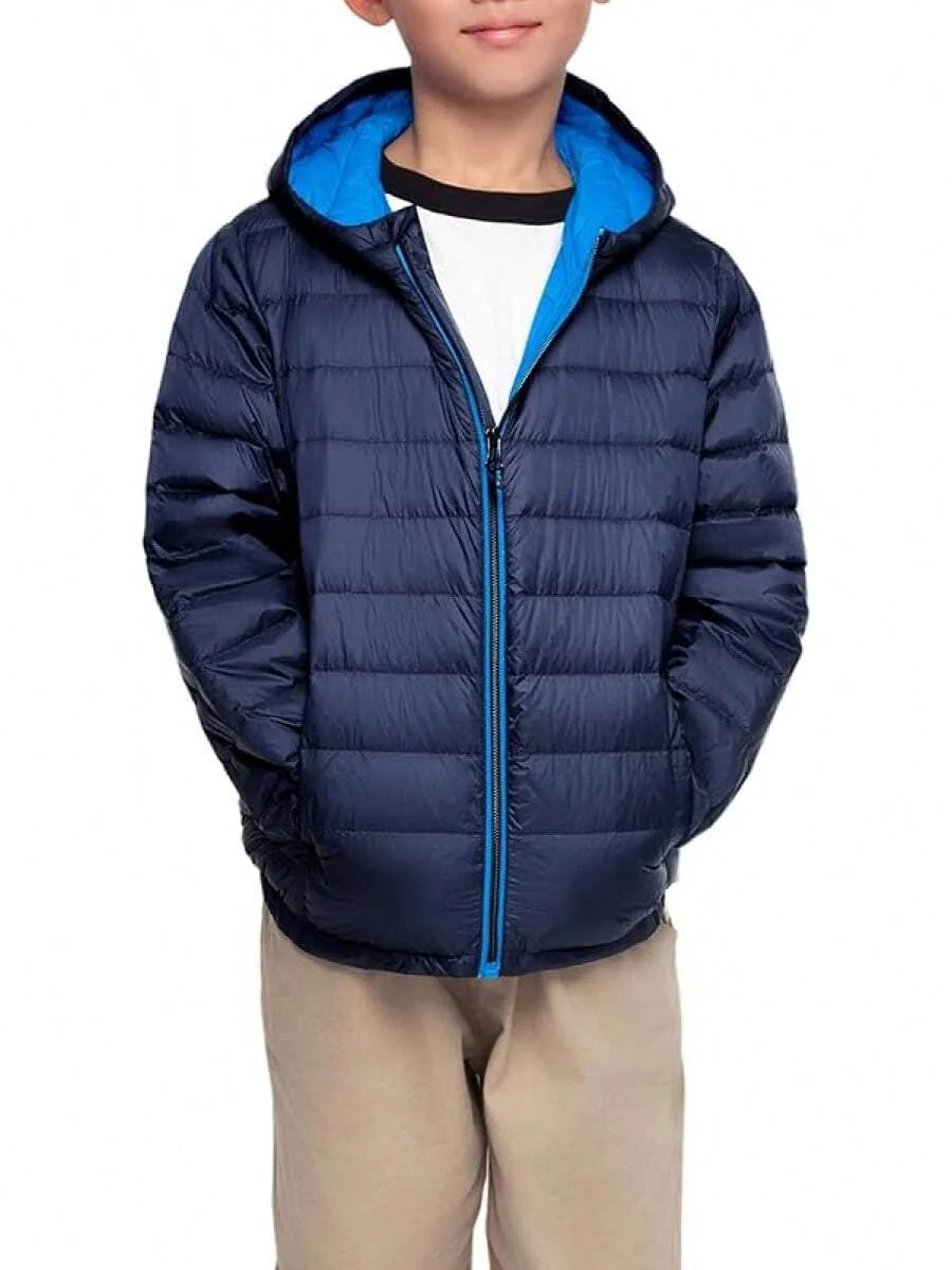 2025 New Model Boys' Ultra Lightweight Packable Down Puffer Jacket Coat
