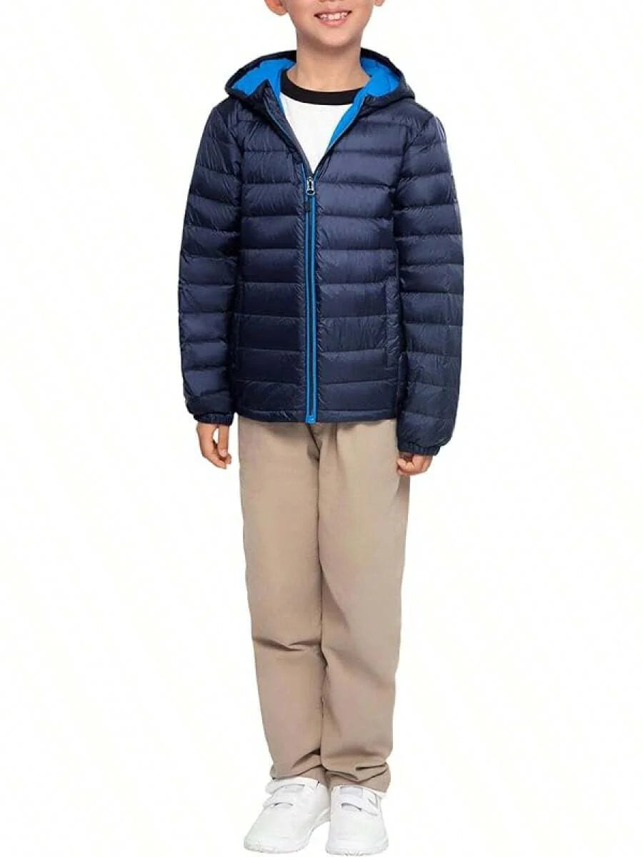 2025 New Model Boys' Ultra Lightweight Packable Down Puffer Jacket Coat