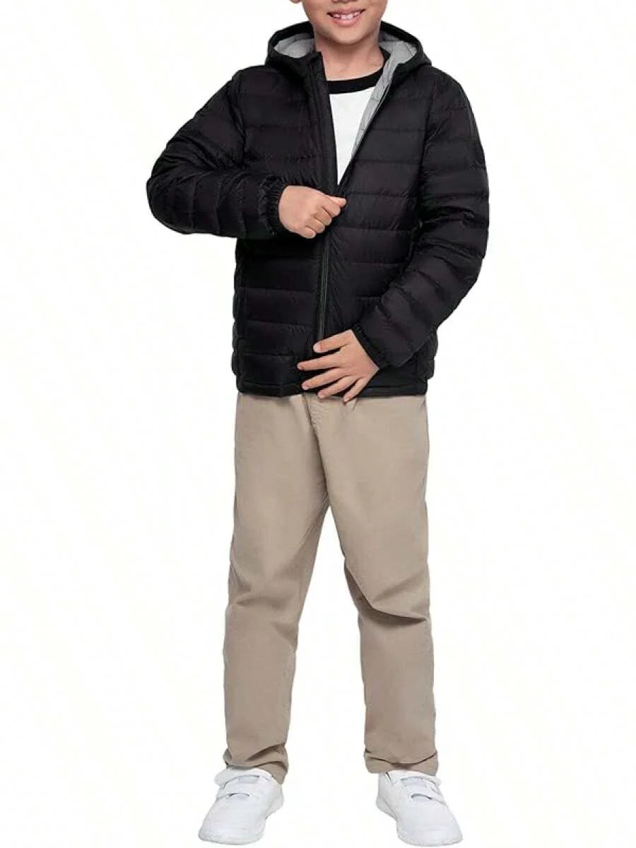 2025 New Model Boys' Ultra Lightweight Packable Down Puffer Jacket Coat
