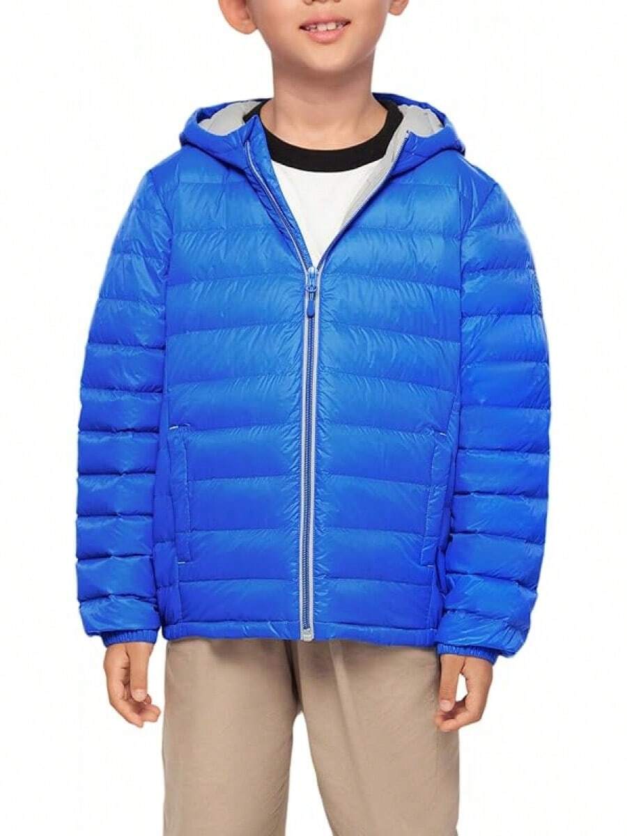 2025 New Model Boys' Ultra Lightweight Packable Down Puffer Jacket Coat