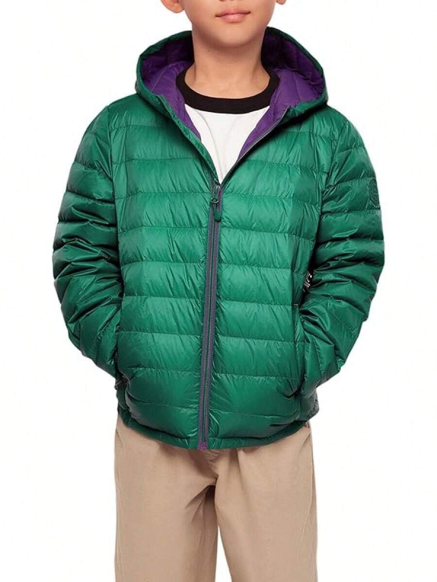 2025 New Model Boys' Ultra Lightweight Packable Down Puffer Jacket Coat