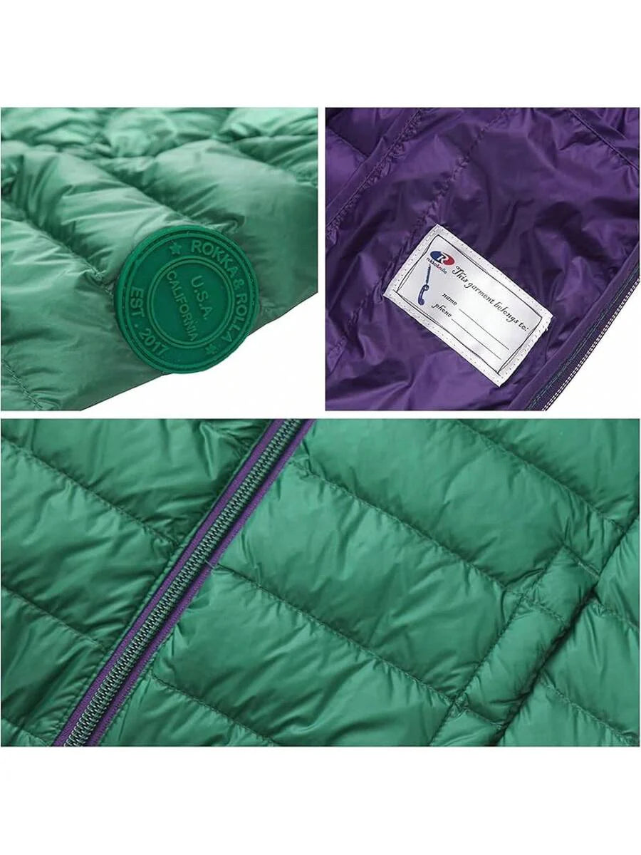 2025 New Model Boys' Ultra Lightweight Packable Down Puffer Jacket Coat