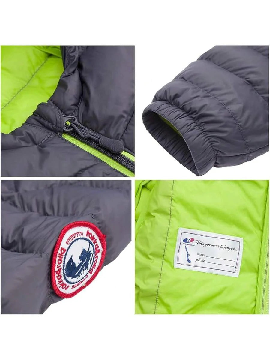 2025 New Model Boys' Ultra Lightweight Packable Down Puffer Jacket Coat