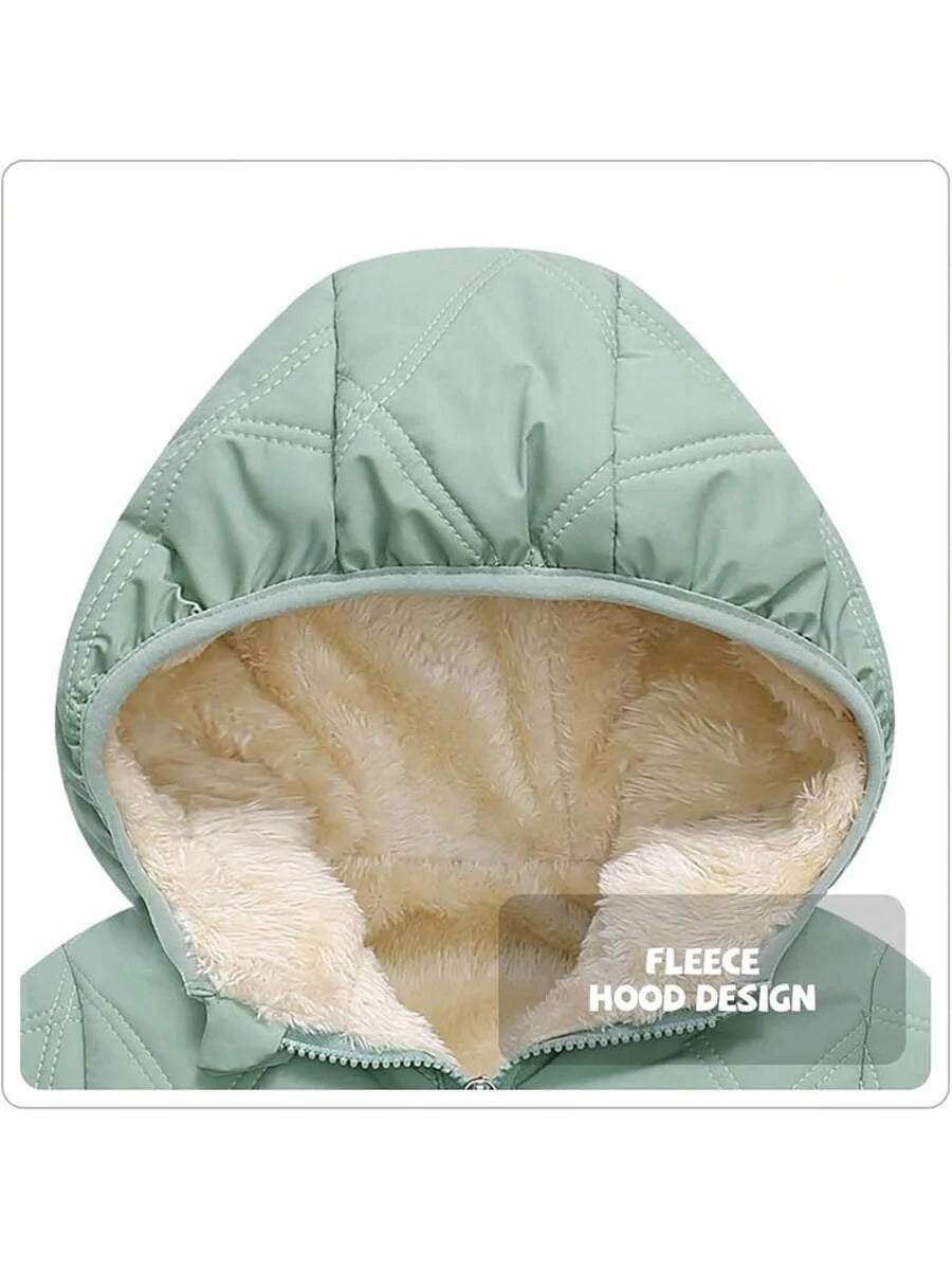 2025 New Model Baby Boy Winter Fleece Coat Toddler Puffer Jacket Infant Girl Outerwear Clothes