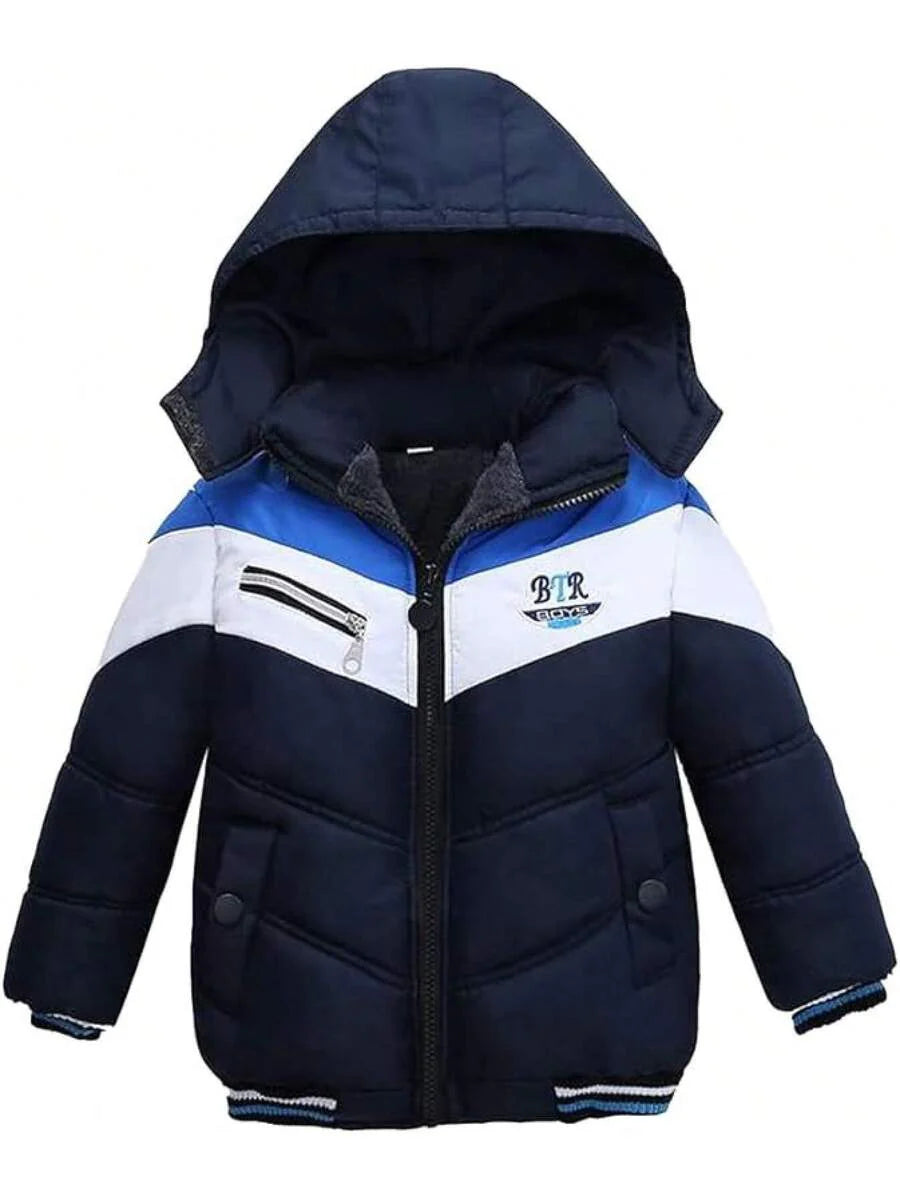 2025 New Model Boys Down Jacket Fur Collar Hood Thick Warm Winter Coat Parka Padded Outerwear 3-6T…