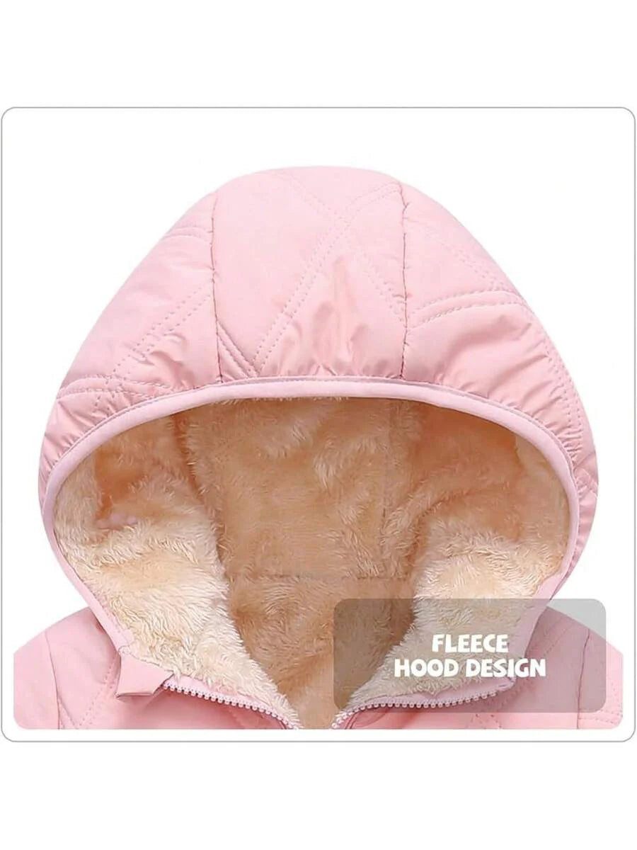 2025 New Model Baby Boy Winter Fleece Coat Toddler Puffer Jacket Infant Girl Outerwear Clothes