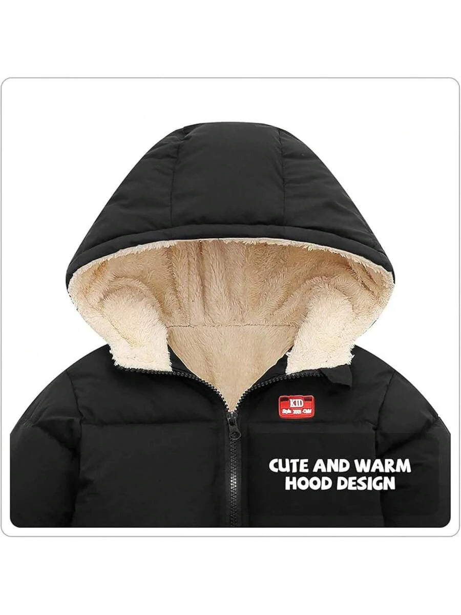 2025 New Model Baby Boy Winter Fleece Coat Toddler Puffer Jacket Infant Girl Outerwear Clothes