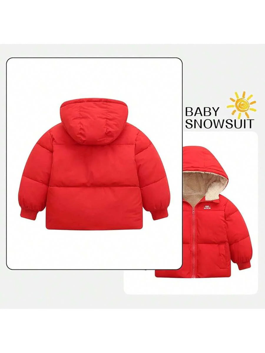 2025 New Model Baby Boy Winter Fleece Coat Toddler Puffer Jacket Infant Girl Outerwear Clothes