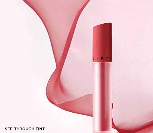 JUNG SAEM MOOL LIP-PRESSION See-Through Tint 0.14 Fl Oz, Soft Blurred Velvet Tint with Lightweight Long lasting Hydration, Seamless Fit Texture, Mood Tone Color, Korean Lip Makeup (SHA ROSY)