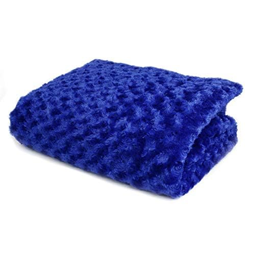 Huggaroo 7 lb Kids Fuzzy Weighted Blanket – Weighted Lap Blanket Throw – Perfect for Sleeping and Relaxing – Machine-Washable – Chenille, Soothing Blue – Stocking Stuffer