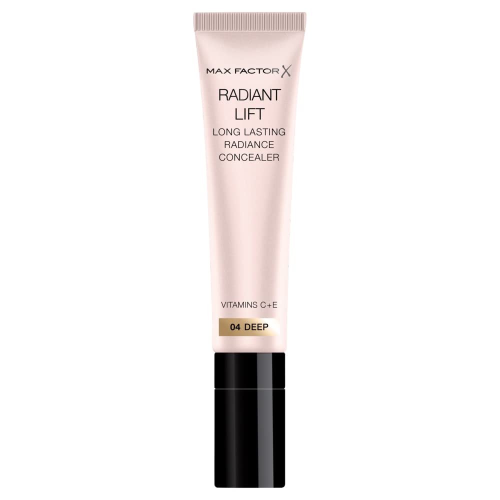 Max Factor Radiant Lift Hydrating and Brightening Concealer, Vitamins C and E, Deep 7ml