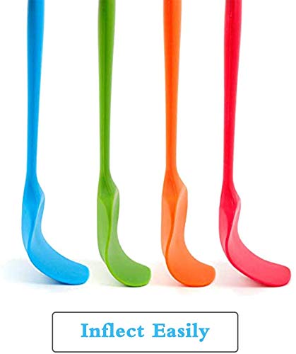 Delidge 4 Piece Silicone Spatulas Heat Resistant 11inch Large Rubber Spatulas for Baking, Cooking, and Mixing Non-Stick Flexible Seamless Spatula with Stainless Steel Core
