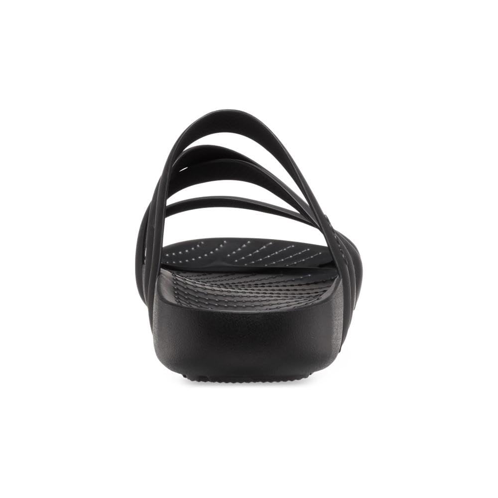Crocs Women's Splash Strappy Sandals, Black, 7, Women
