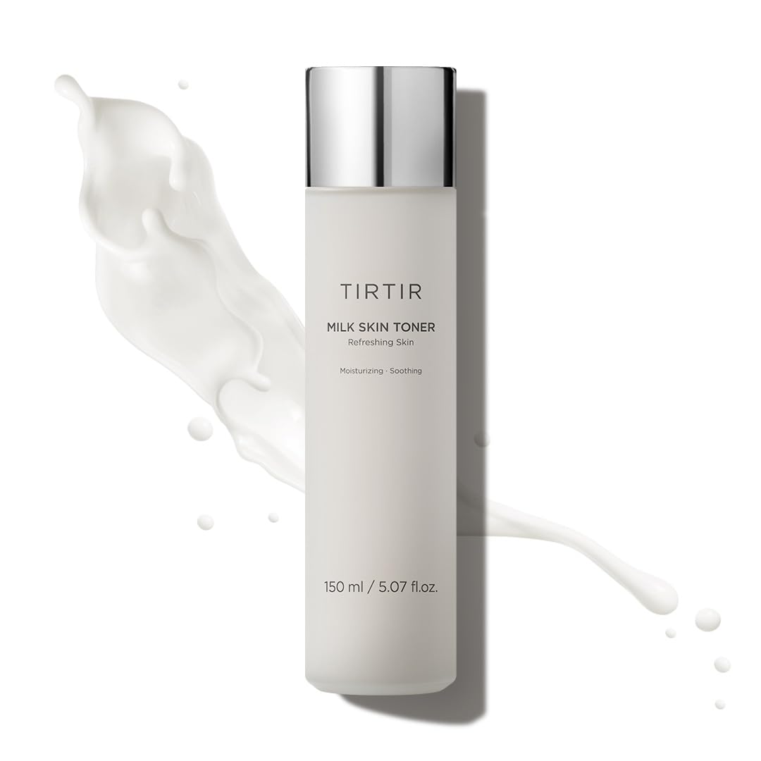 TIRTIR Milk Skin Rice Toner - Deep Moisturizing, Hydrating and Refreshing for face, Niacinamide, Ceramide, Rice Bran Extract, Nature-Oriented Ingredients, Korean Skin Care, Vegan, 150ml / 5.07 fl.oz.