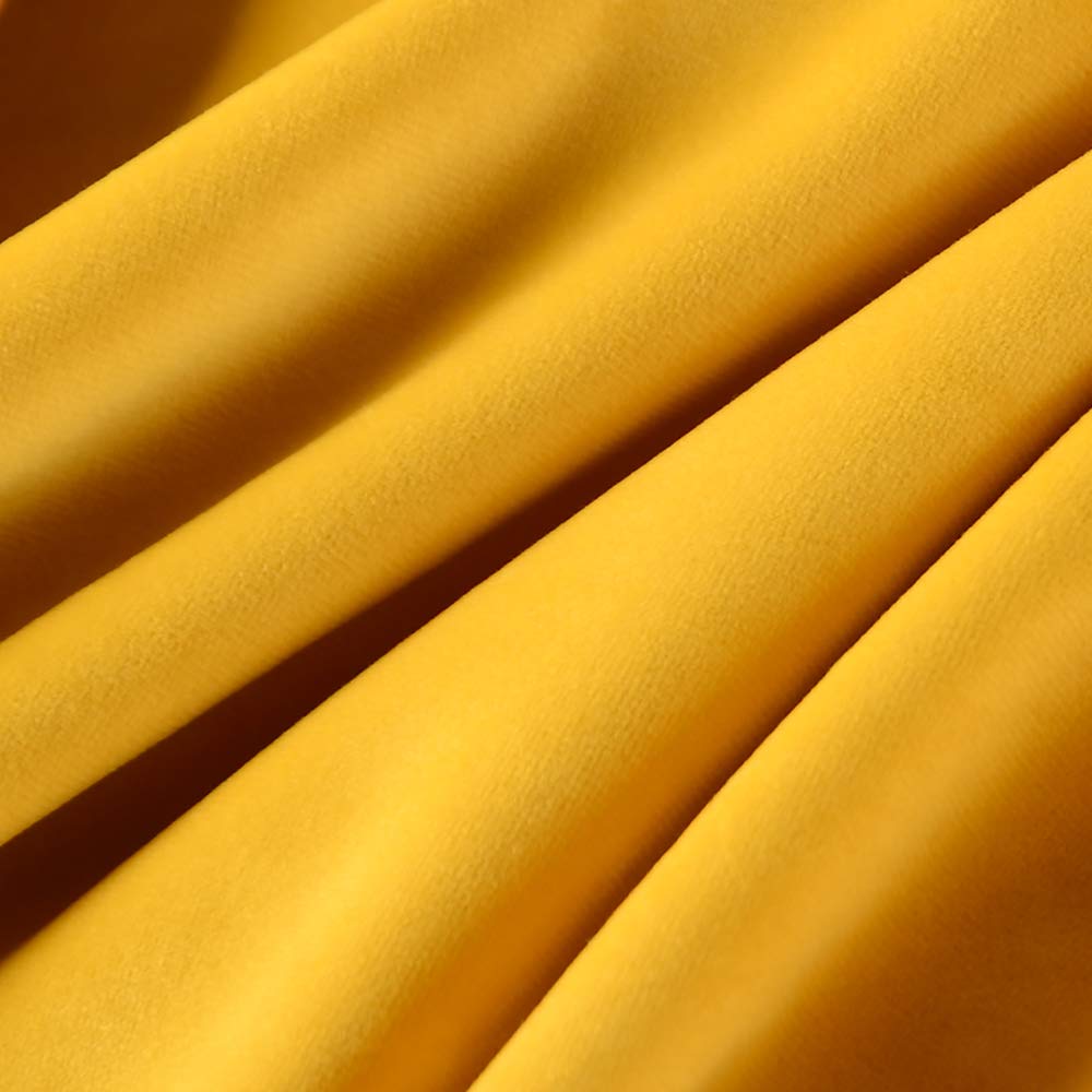 JWH Decorative Flower Velvet Throw Pillow Covers Floral Accent Pillow Cases Stereo Pillowcase Handmade Cushion for Car Bed Couch Bedroom 18x18 Inch Gold Yellow