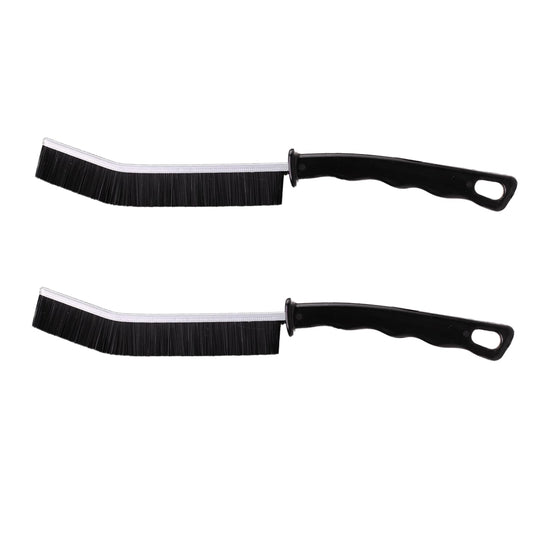2 Pcs Crevice Cleaning Brush Hard Bristle Gap Brush Multifunctional for Bathroom Household Kitchen Tiles Window Crevice Cleaning Tool (Style 1)
