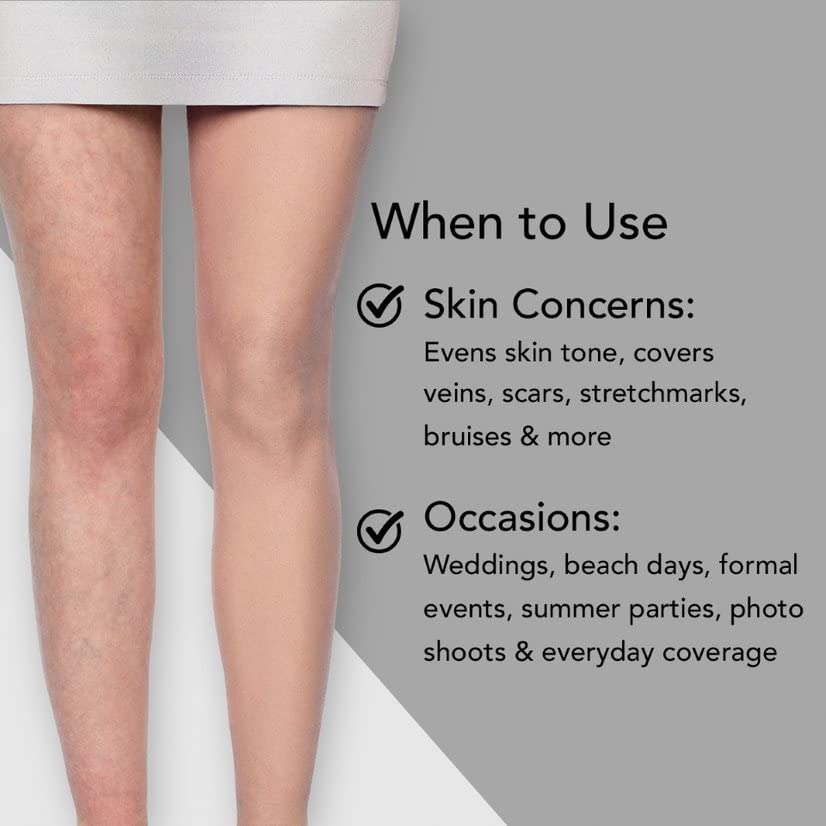 Dermablend Leg and Body Makeup Foundation with SPF 25, 45W Tan Honey, 3.4 Fl. Oz.