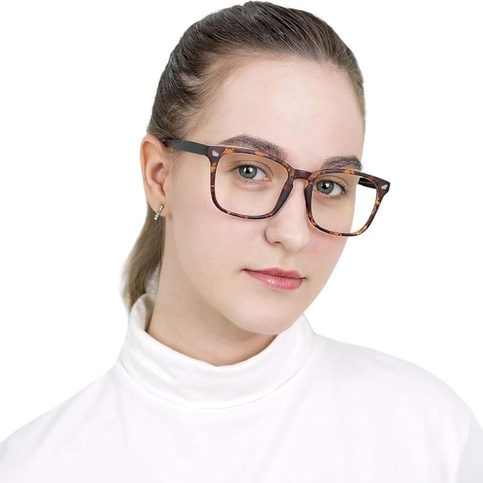 YEIN Bifocal Reading Glasses with Blue Light Blocking Lenses, Bifocal Reader for Women and Men, Vintage Square frame with Spring Hinge (+0.00/+1.75 magnification)