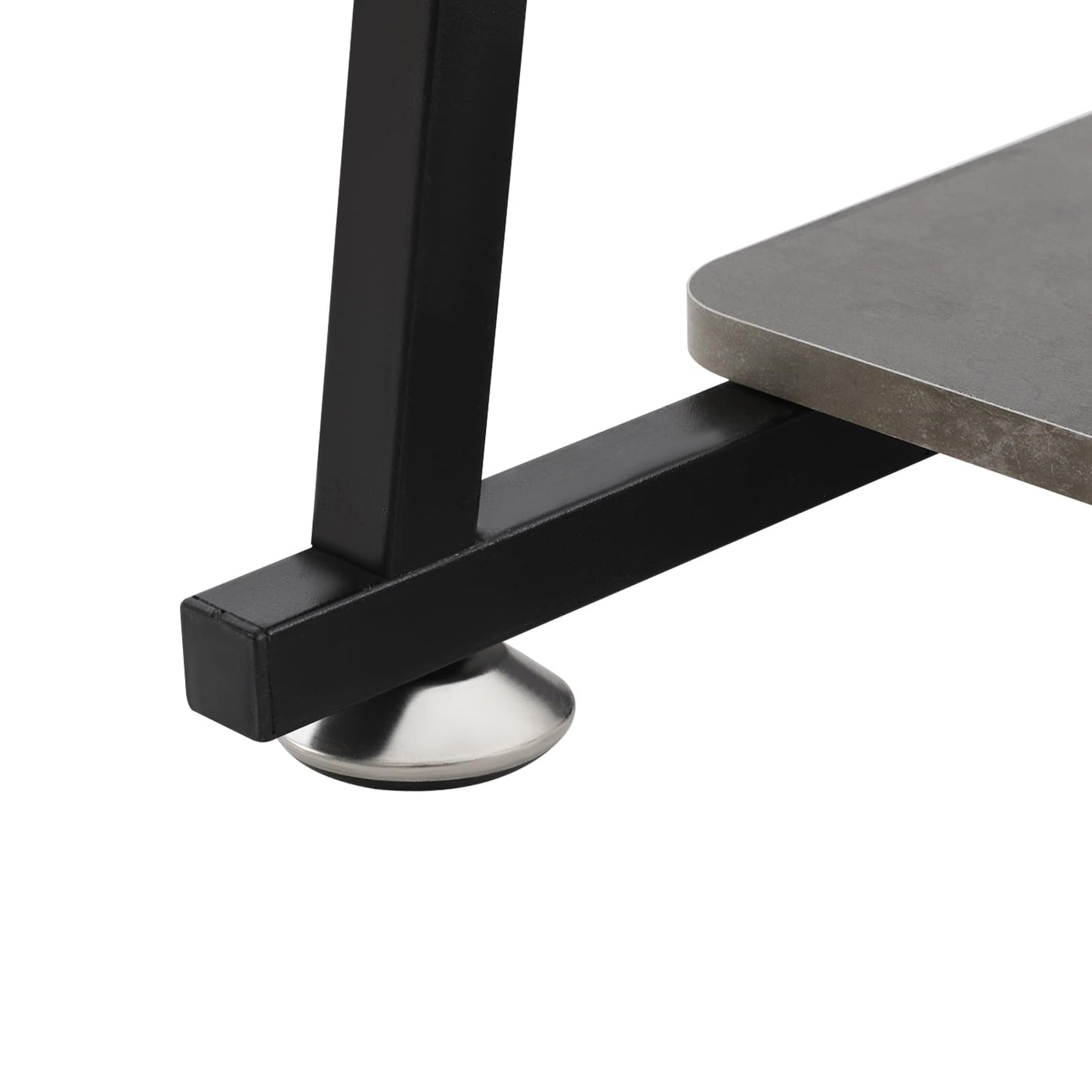 CNCEST Rolling Computer Desk, 3-Tier Computer Desk, 36inch Home Office Desk with Storage Shelves Used As A Computer Table, Study Table, Reading Table, Writing Table 31.5 * 19.69in (Black+Grey)