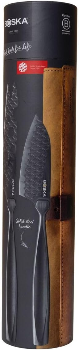 BOSKA Monaco+ Cheese Knife Set, Full-Size, Black