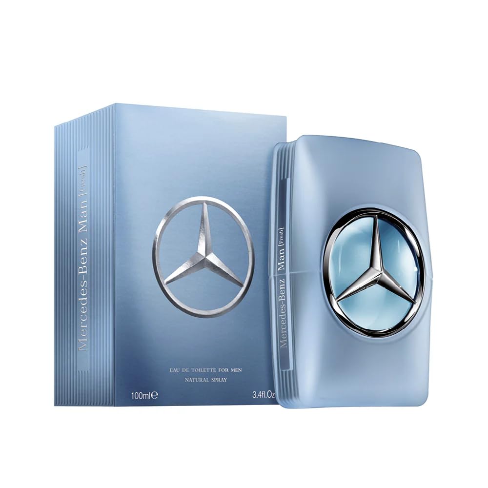Mercedes-Benz Man Fresh - Eau de Toilette for Men - Long Lasting Mens Cologne - Bergamot, Cedarwood Cologne for Men - Mens Cologne Spray - 3.4 oz