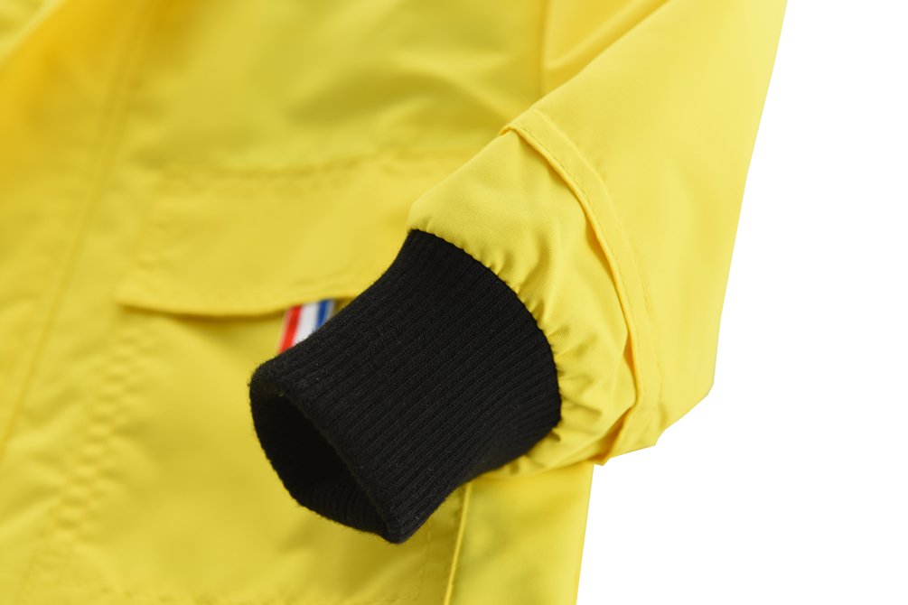 M2C Boys Girls Cotton Lined Rain Jacket Waterproof Light Windbreaker 7-8 Yellow
