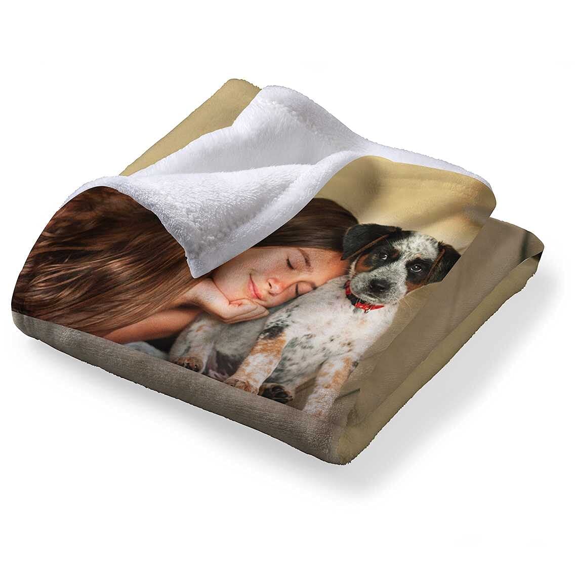 Custom Blankets with Photo, Personalized Photo Blanket, Customized Blankets with Picture, Personalized Gifts for Women Men, Mom Gift for Mothers Day