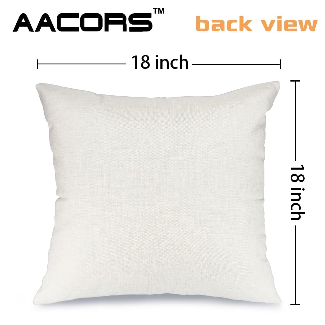 AACORS Fall Pillow Cover 18x18 Inch Pumpkin Bowknot Decorations Farmhouse Buffalo Plaid Autumn Throw Pillow Case Decor for Home Sofa Couch AA734-18