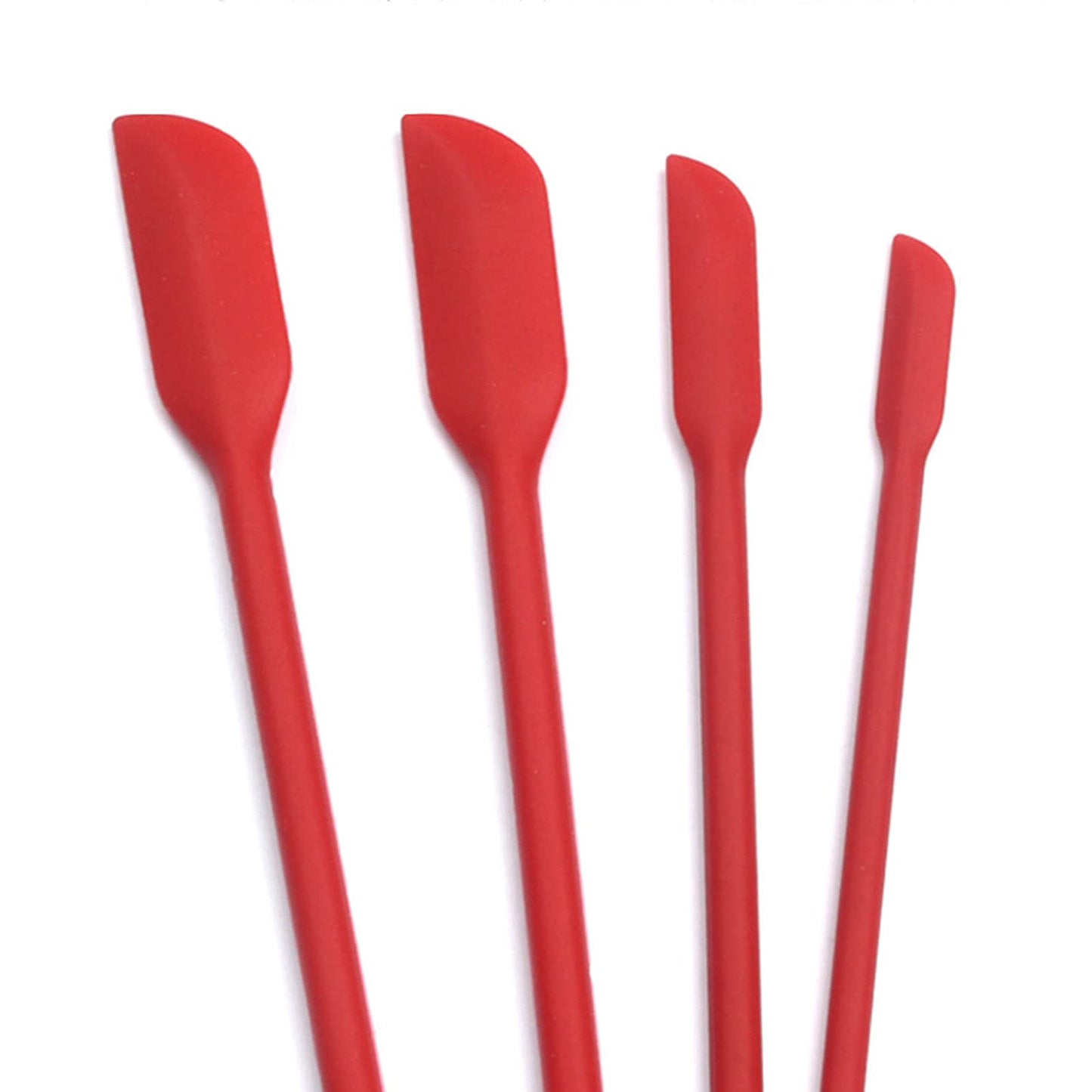 Beauty Spatula 4 PCS Makeup Spatula Mini Silicone for Cosmetics & Kitchen - 3 Sizes