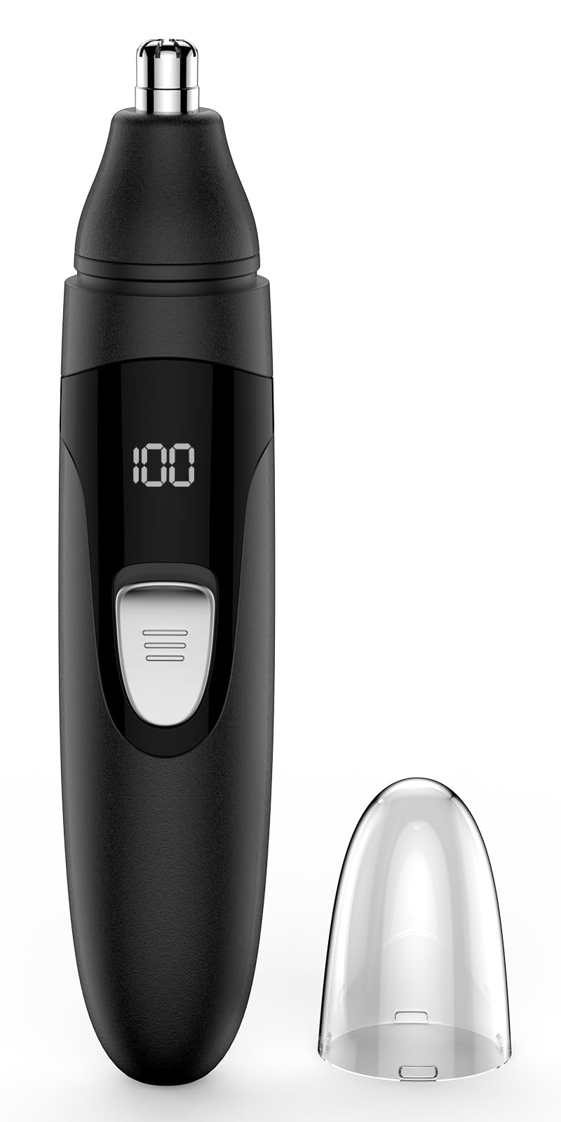 SHOBES Nose Hair Trimmer Painless Rechargeable Ear and Eyebrow Trimmer Professional with Dual Edge Blades (Black)