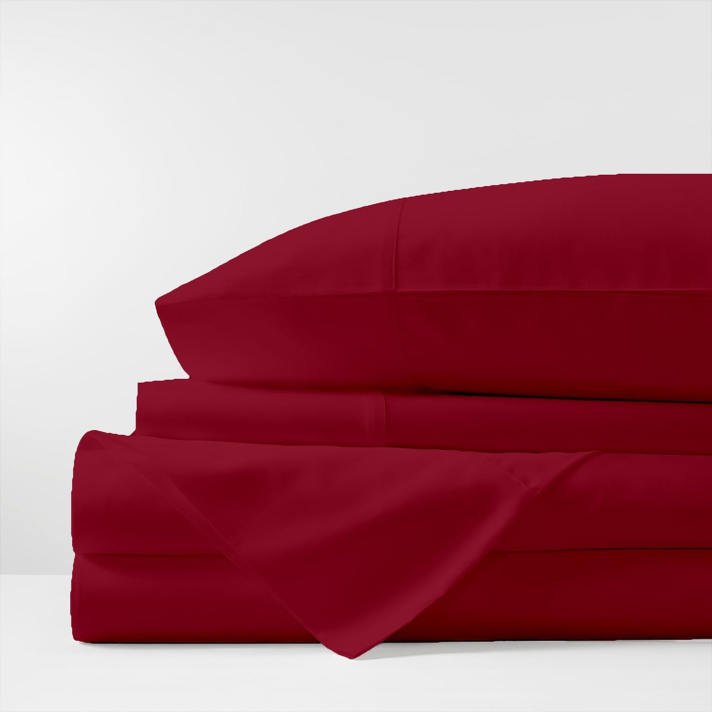 Kotton Culture 1000 Thread Count 100% Egyptian Cotton Twin Sheet Set – 4 Piece Premium Hotel Luxury Bedding Soft Cooling Durable Bedsheet -15” Deep Pocket Wrinkle Resistant Sheets (Twin, Burgundy)