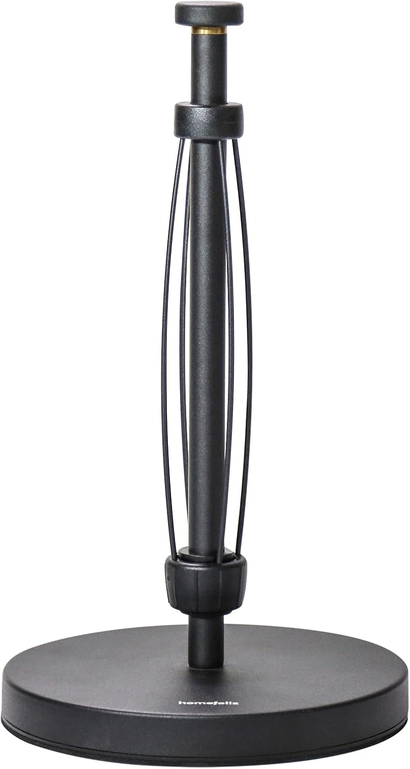 Paper Towel Holder Countertop, Standing Paper Towel Dispenser, Countertop Tabletop Non-Slip Kitchen Paper Towel Holder, Easy Tear Paper roll Holder Stand with Ratchet System
