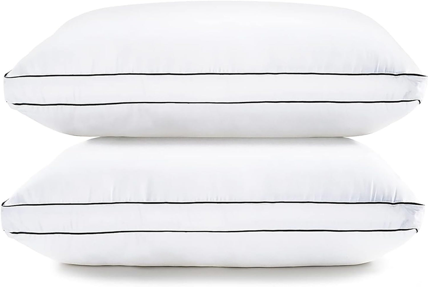 LANE LINEN Bed Pillows for Sleeping - Pillows Queen Size Set of 2, Gusseted Supportive Firm Pillow for Side and Back Sleepers, Luxury Down Alternative Hotel Pillows, 20x30in