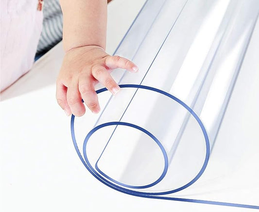 Wadrac Multisize 1.5mm Thicken Clear PVC Table Cover Protector Table Pads Glass for Dining Room Table Rectangular Vinyl Non-Slip Waterproof Desk Pad for Coffee Table Writing Desk Chair Mat 36x52 inch