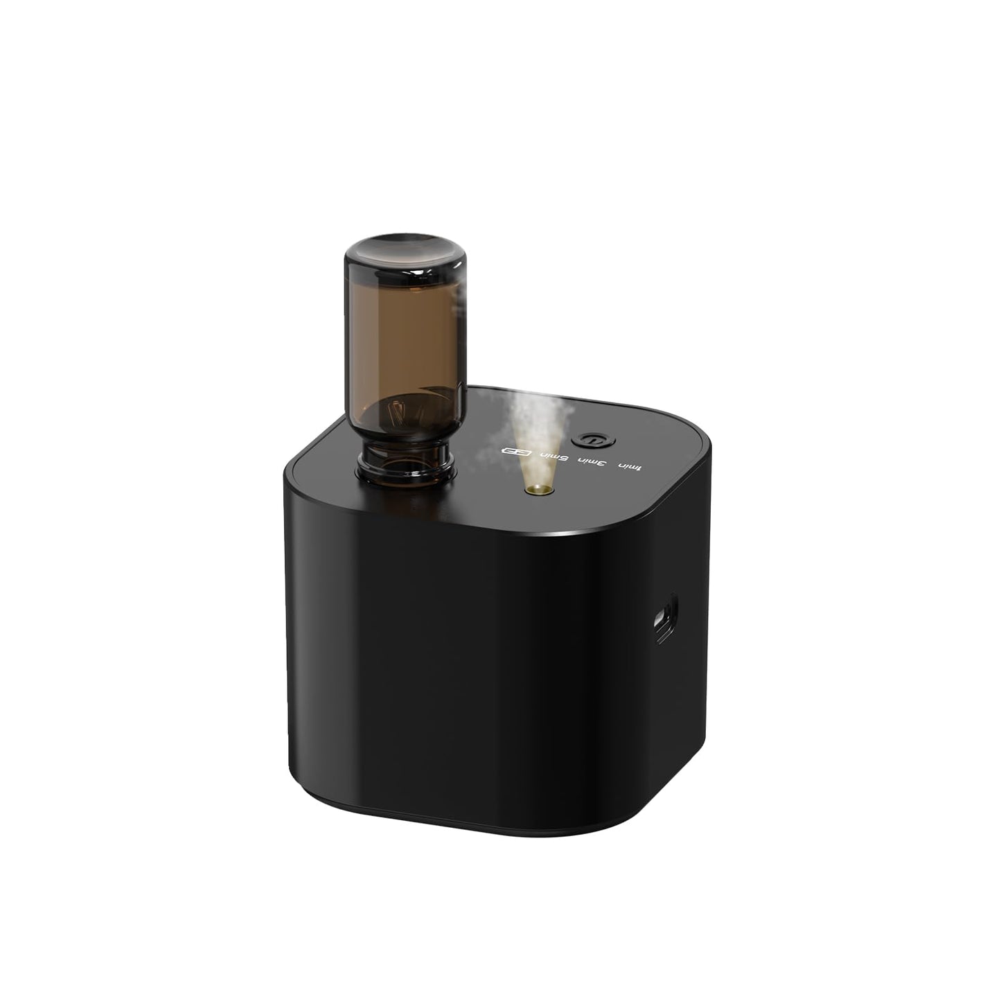 Scent Diffuser Waterless Essential Oil Diffusers with 3 Mist Modes,Cycle Start,Cordless Aroma Air Machine for 200 sq.ft Home/Office/Bedroom,Ultra Quiet,Includes 10ml Oil,Black