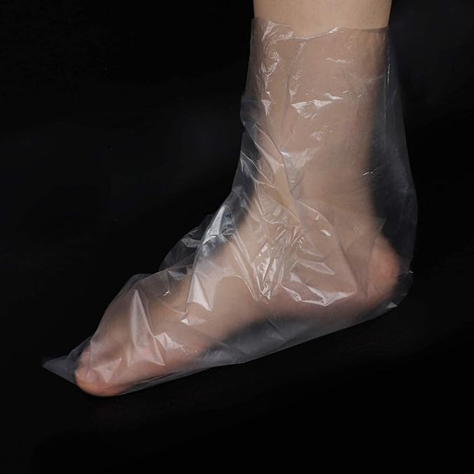 Segbeauty Paraffin Wax Bags for Hands and Feet, 200 Counts Plastic Paraffin Wax Liners, thera-py Bath Wax Refill Socks and Gloves Paraffin Bath Mitts Covers for Wax treat-ment Paraffin Wax Machine