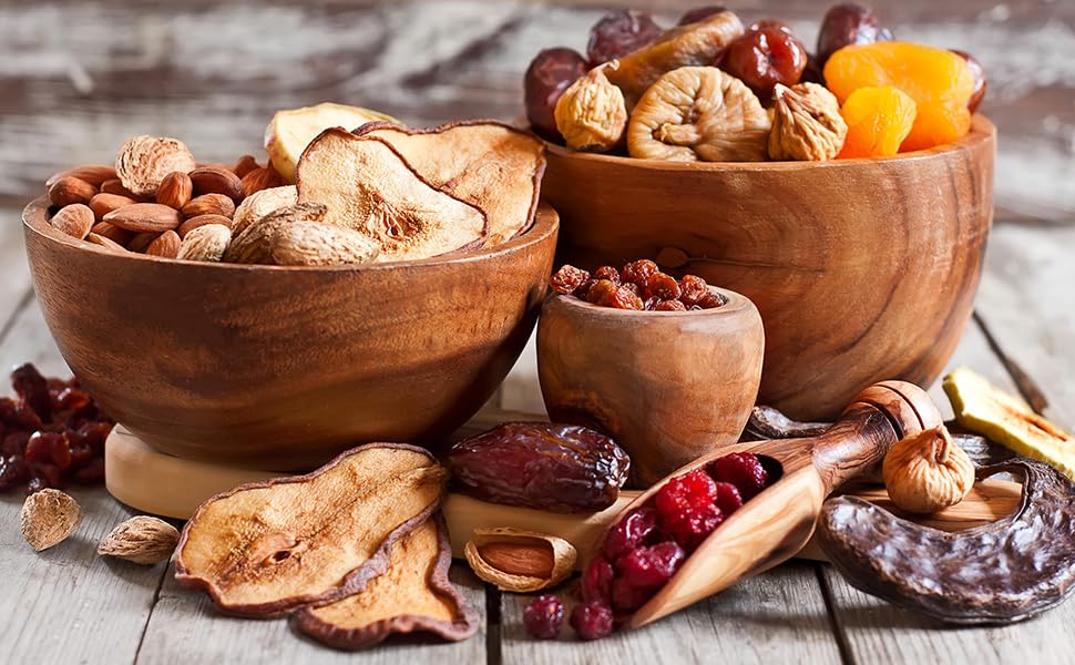 Anna and Sarah Premium Nuts in Wooden Gift Box Include All Raw Oregon Hazelnut, Cashew, Almond, Sweet Apricot Kernel, California Pistachios, Pecan,Turkish Hazelnut and Black Raisin Kosher-Halal For Christmas-Holiday for Mom-Dad-Boy-Girl Everyone