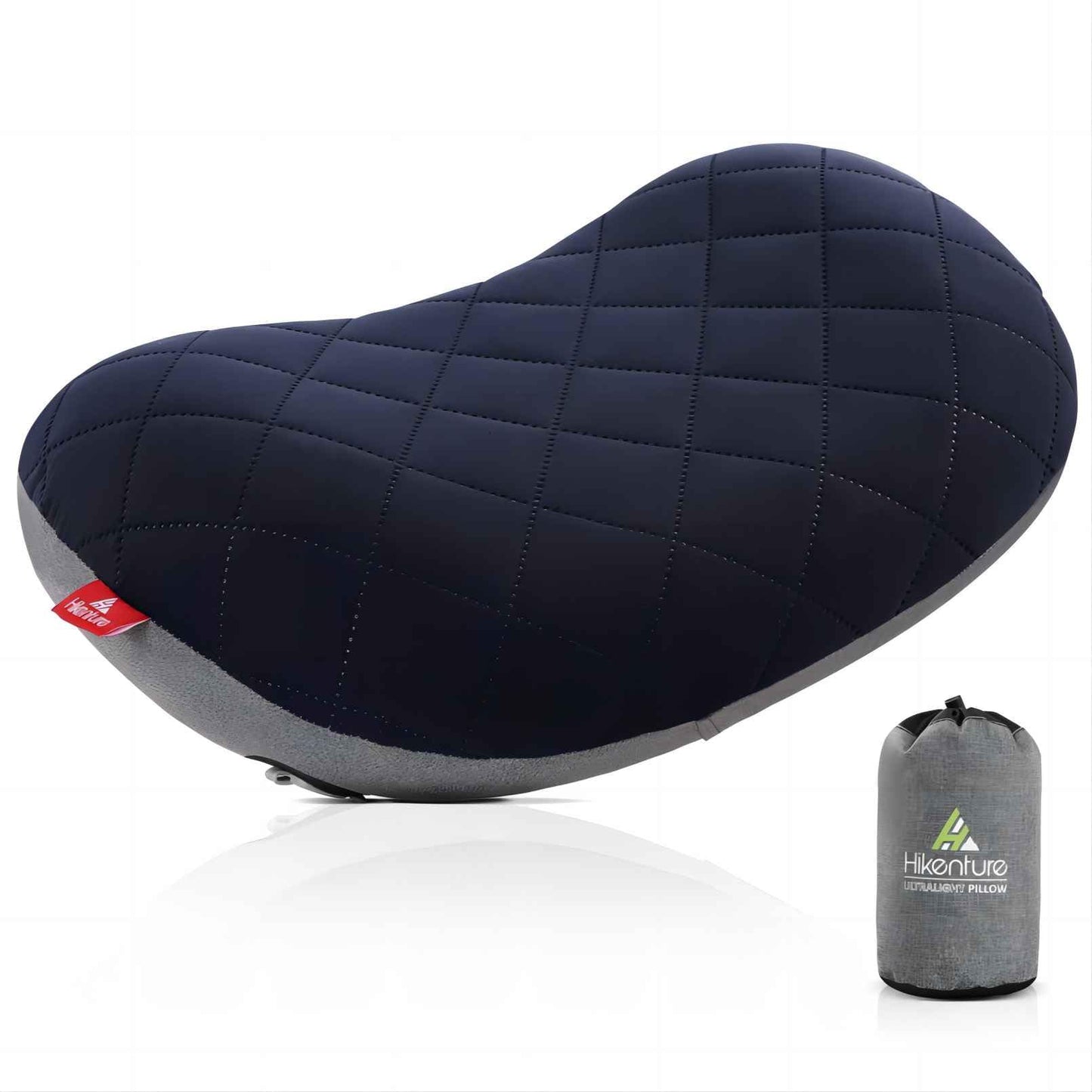 Hikenture Inflatable Pillow for Camping, Washable Backpacking Pillow for Sleeping, Ultralight Blow Up Pillows with Removable Cover, Portable&Compact Hiking Pillow for Beach, Travel, Outdoor(Blue)