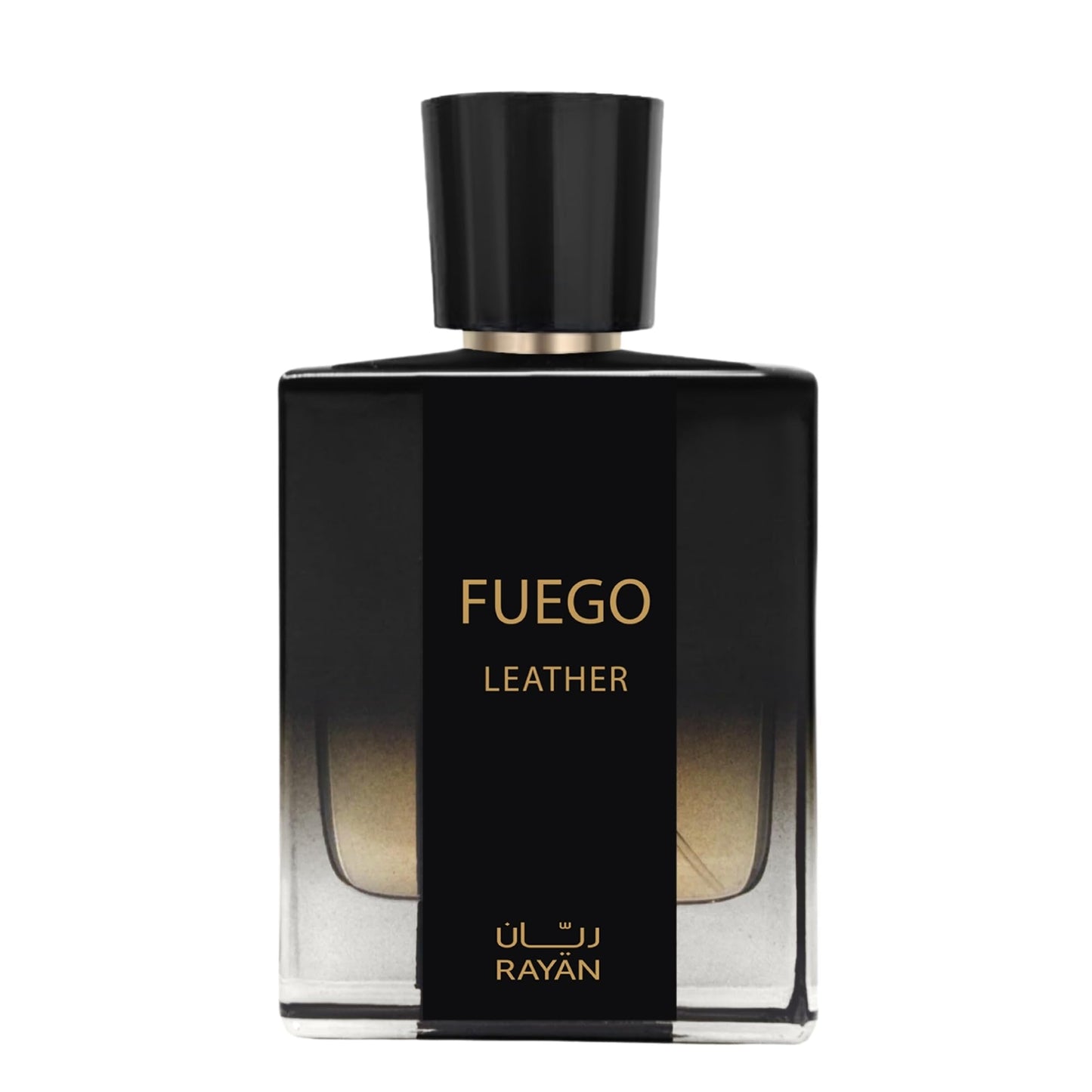 RAYAN Fuego Leather Perfume for Men – Long Lasting Arabian Eau De Parfum, 100mL (3.34 Fl oz) Men Perfume with Bergamot, Lavender, Vetiver, Sandalwood & Amber - Ideal Gift for Father's Day
